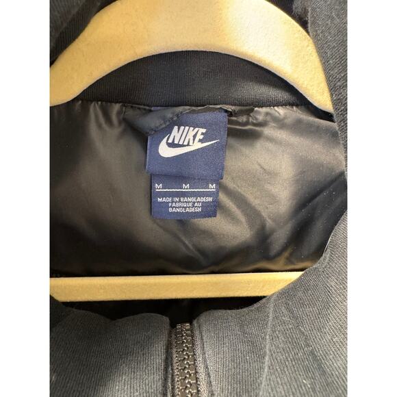 NIKE Tech Fleece Puffer Advance Bomber Jacket Black Goose Down Women's Sz M - Picture 5 of 9